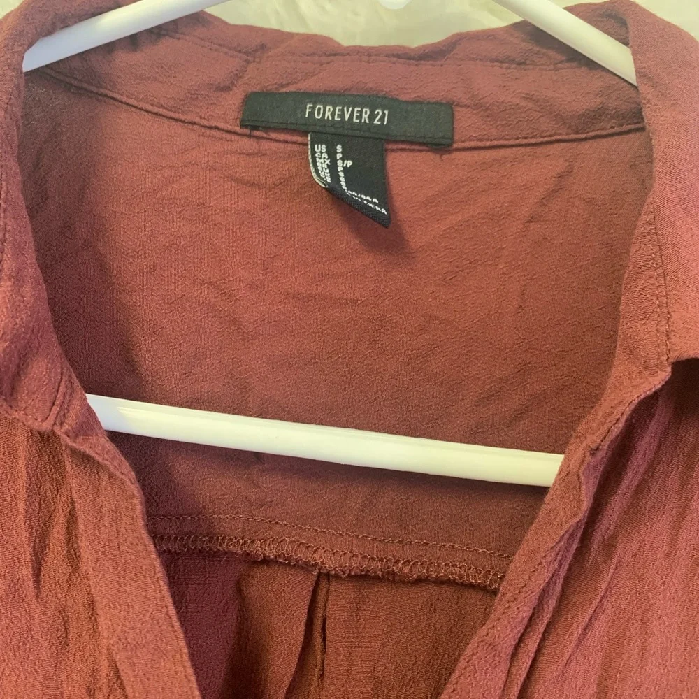 Rust Button-Up Shirt - Picture 4 of 4